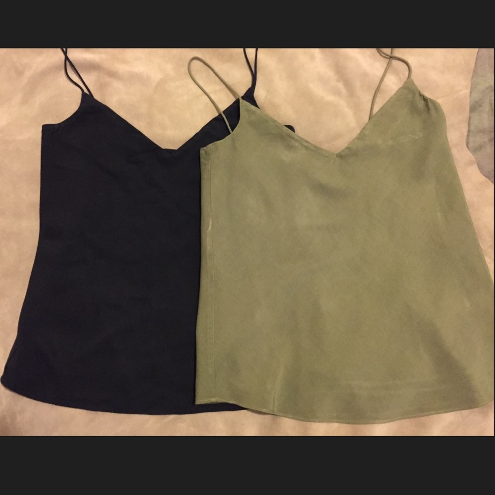 *2* FRYE Twill Camisoles